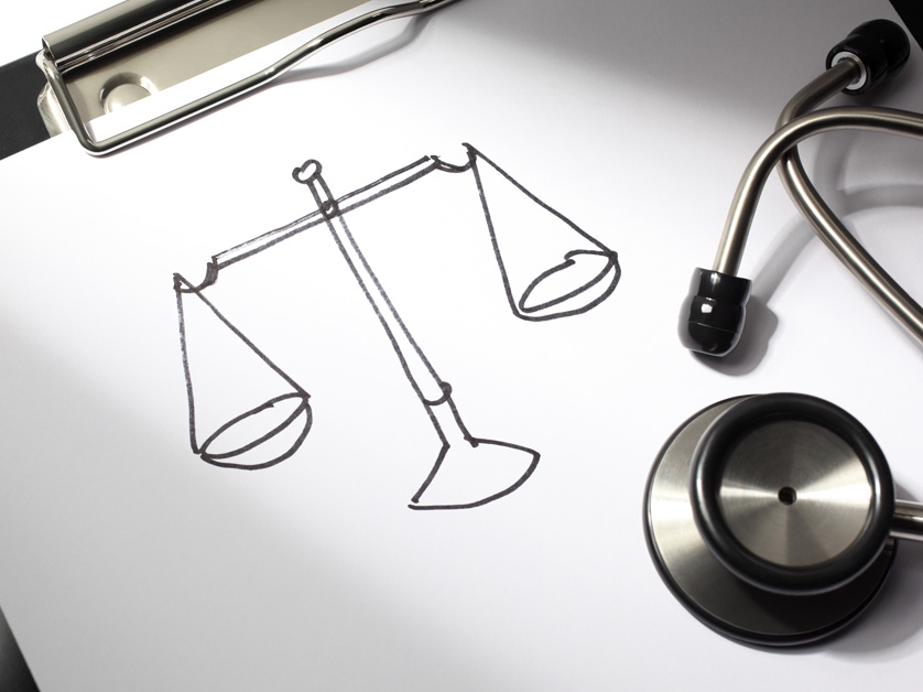 medical scales hand drawn