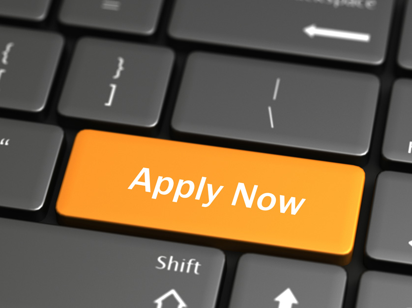 yellow apply now button on keyboard