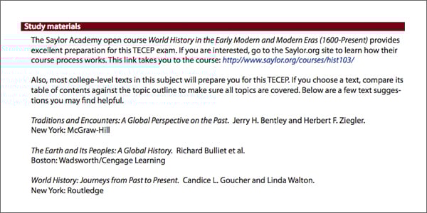 study materials