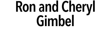 Ron and Cheryl Gimbel