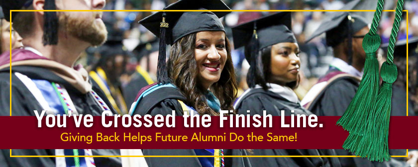 You've Crossed the Finish Line. Giving Back Helps Future Alumni Do the Same!