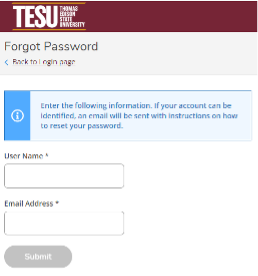 forgot password